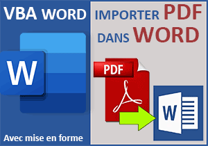 Importer les données de fichiers PDF en VBA Word