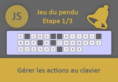 Interpréter les actions clavier, Jeu du pendu Javascript