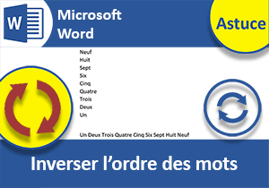 Inverser l ordre des listes énumérées dans Word