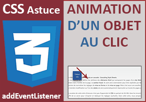 Jouer une animation CSS au clic de la souris