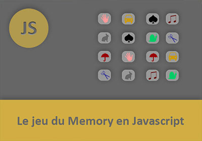 Le jeu Internet du Memory par le code Javascript