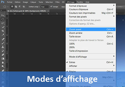 Les outils et raccourcis d affichage de photoshop