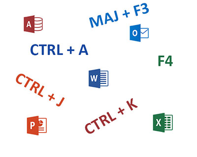 Les raccourcis clavier des logiciels Office