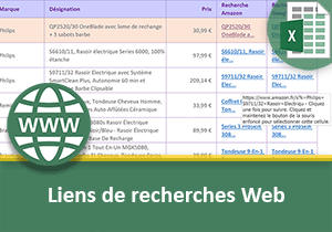 Liens de recherches internet par calculs Excel