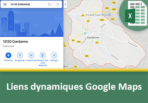 Liens dynamiques Google Maps selon les données clients
