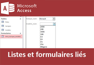 Lier entre elles des listes déroulantes dans un formulaire Access