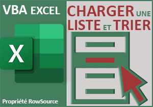 Liste déroulante Excel chargée de valeurs uniques triées