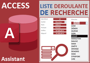 Liste déroulante de recherche sur formulaire Access