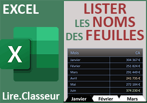 Lister les noms des feuilles par calcul Excel