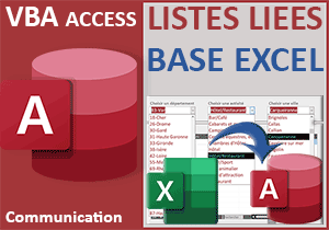 Listes Access liées sur des données Excel
