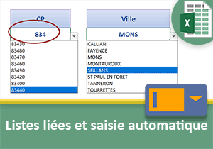 Listes dépendantes et saisie automatique avec Excel