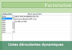 Listes déroulantes et recherches dynamiques dans Excel