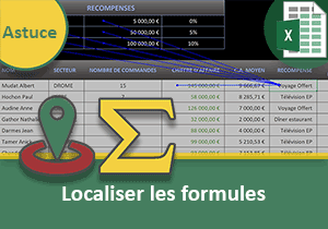 Localiser les formules dans une feuille Excel