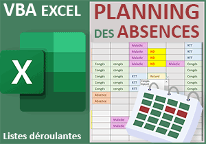 Marquer les absences, planning et listes déroulantes