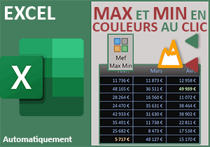 Maximum et Minimum en couleurs au clic sur un bouton