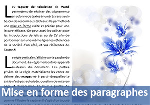 Mise en forme des paragraphes avec Word