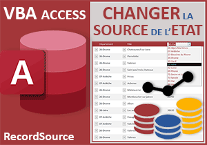 Modifier la source de données d un état Access