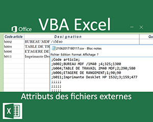 Modifier les propriétés de fichiers en VBA Excel