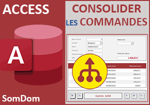 Montant total des commandes clients sur formulaire Access