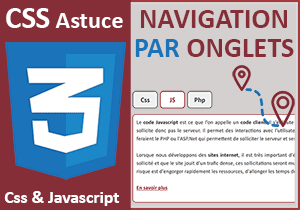 Navigation par onglets avec les styles Css