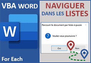 Naviguer au travers des listes à puces d un document