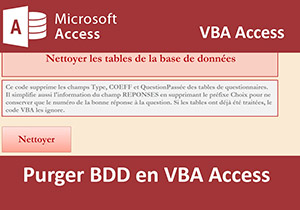 Nettoyer une base de données en VBA Access