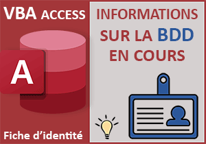 Nom et chemin de la base de données Access en VBA