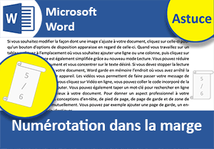 Numérotation dans la marge du document Word