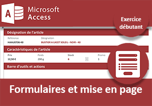 Organiser les données dans un formulaire Access