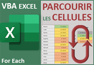 Parcourir toutes les cellules sélectionnées en VBA Excel