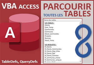 Parcourir toutes les tables d une base de données Access