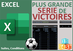 Plus grandes séries successives avec Excel