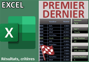 Position de la dernière ligne selon critère avec Excel