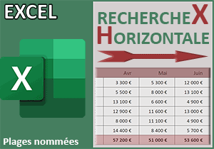 Recherche horizontale avec la fonction Excel RechercheX