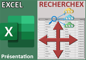 RechercheX verticale à droite comme à gauche avec Excel