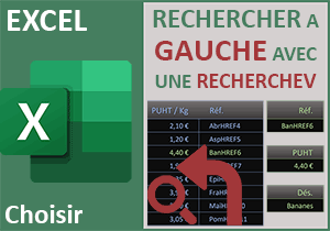 Rechercher à gauche avec la fonction Excel RechercheV