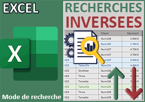 Recherches inversées avec la fonction Excel RechercheX