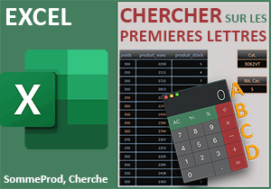 Recherches sur les premières lettres par formule Excel