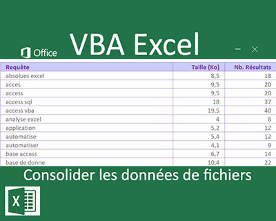 Récolter les données de fichiers externes en VBA Excel