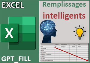 Remplissage intelligent avec une fonction GPT dans Excel