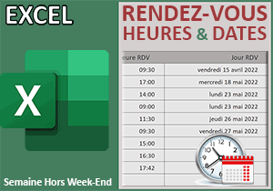 Rendez-vous du Lundi au Vendredi hors Week-End