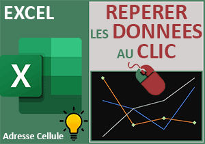 Repérer les données choisies sur un graphique Excel