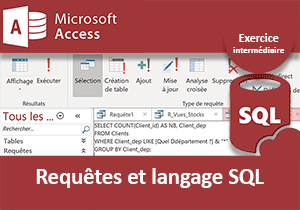 Requêtes et langage SQL, Exercice Access