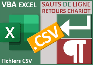 Sauts de ligne en retours chariot en VBA Excel