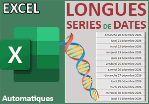 Série automatique de tous les jours de plusieurs années