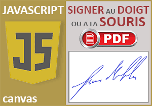 Signature au doigt ou à la souris en Javascript