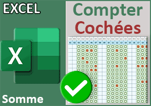 Sommer les absences avec des cases à cocher Excel