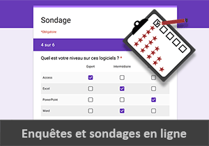 Sondages et enquêtes en ligne avec Google Forms