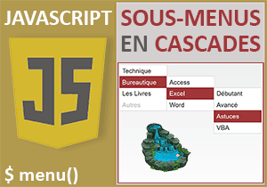 Sous menus en cascade en Javascript