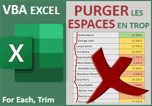 Supprimer les espaces en préfixe et suffixe